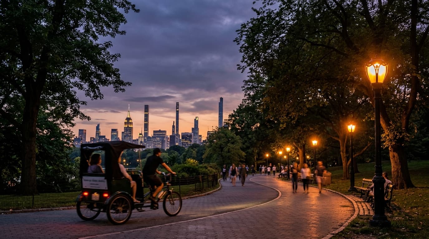 Central Park Evening & Sunset Pedicab Tours: The Park After 5 PM (2026)