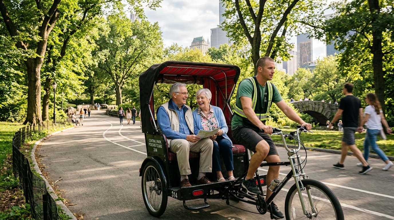 Central Park Pedicab Tours for Seniors: A Comfortable Way to See the Park